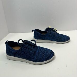 TOMS Blue sneakers women’s size 6.5 NWT